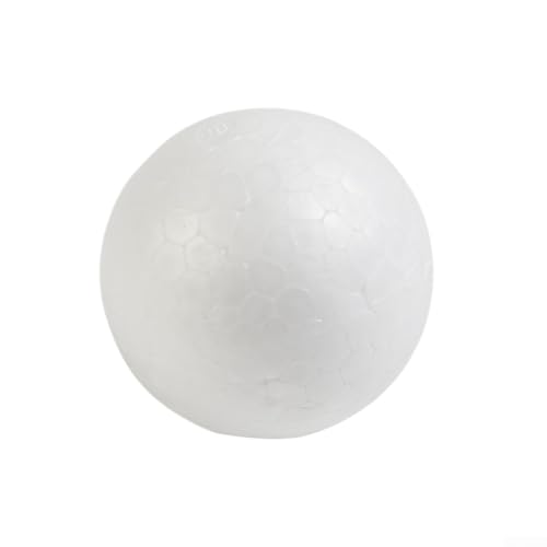 10 palline rotonde in polistirolo, per fai da te, modellismo, decorazioni natalizie, progetti per bambini, diametro 50-100 mm (8 cm)