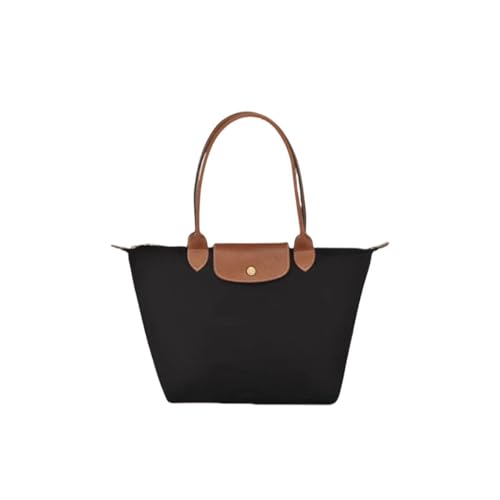 Women Tote Handbag, Waterproof Nylon with Leather Handles, Large ...