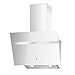 Produktbild PKM Schräghaube Dunstabzugshaube S20-60 AWTY | 60 cm Breite | Glas | weiß | Touch Control | Abluft | Umluft