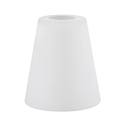 Image of Aspen Creative 23619-3, Opal Frosted Glass Shade White Inside for Pendant, Vanity Light, 5-3 /4 inch Dia x 5-1 /8 inch H, Center Hole: 1-3 /4 inch, Set Of 3