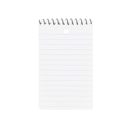Mead Wirebound Memo Book, 3” x 5”, College Ruled, 120 Pages/60 Sheets, Assorted Colour Covers, Pack of 5, (45428) image 8