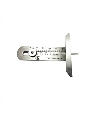 S.I. Tire Tread Depth Gauge 0-50mm