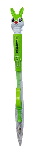 Image of HILY- Beautiful multicolor combo of 0.7mm Mechanical pencils Pack of 4 [Rabbit shape] with Lead Box Set of 2 for kids,boys and girls attractive fancy pencils for children