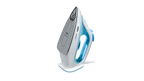 Braun TexStyle 1 Dampfbügeleisen SI 1050BL - Bügeleisen mit SuperCeramic Bügelsohle, Vertikaldampf, 2000 Watt, Blau – Bild 3
