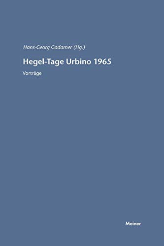 Hegel-Tage Urbino 1965 (German Edition)