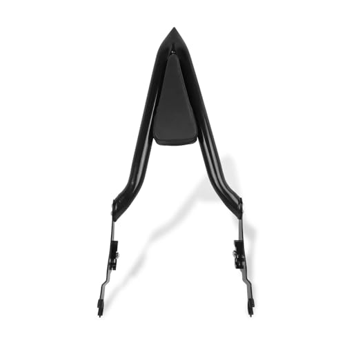 Dossier passager moto avec porte-bagages robuste en acier noir pour Touring FLHR FLTR 2009-2023