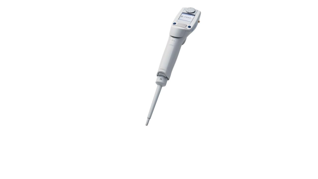 Eppendorf Xplorer Plus Elektronische Pipette, Variabel Volumen, 1 Kanal, 1µl-20µl Kapazität, Hellgrau