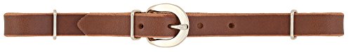 Weaver Leather Straight Bridle Leather Curb Strap Rich Brown 5/8