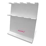 neoLab Polymethylmetacrylat pipet4u Multi Rack für 4 Einkanal Pipetten, Weiß