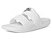 Nike Women's Offcourt Duo Slide Sandal, White/Black/White, 9