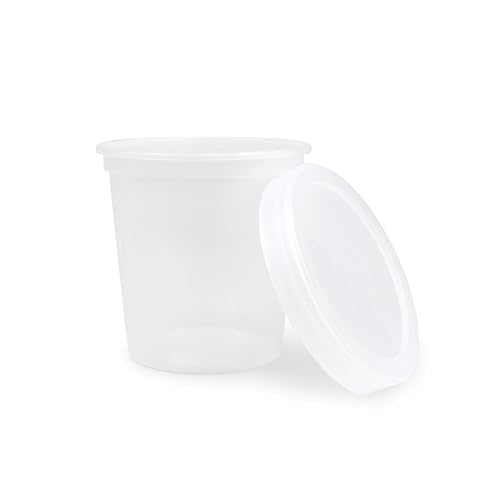 ePackageSupply 16 oz. (Pint) Containers with Lids | Food Storage Containers with Lids | Plastic Food Containers | Food Prep | Meal Prep | Freezer Containers | Food Containers (Translucent, 10)