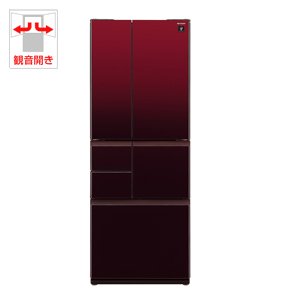 【SHARP】冷蔵庫356L グラデーションレッド【両開き】 SHARP】冷蔵庫356L グラデーションレッド【両開き】 シャープ