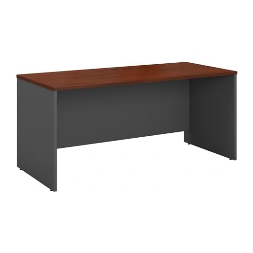 Bush Business Furniture Series C Credenza Desk, Computer Table for Home or Professional Office, 60W x 24D, Hansen Cherry