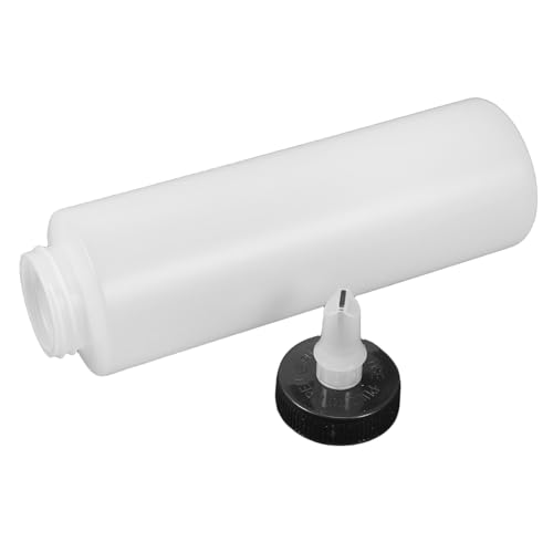 HOODANCOS Botella Exprimible de Cera para Coche 400 Ml Plástico Duradero con Tapa Dosificadora Dispensador Preciso para Pulimento y Cuidado Automotriz Portátil y Versátil para