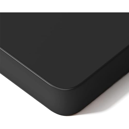 MAIDeSITe Tischplatte 120x60x2,5cm Schreibtischplatte - DIY Stabile Bürotischplatte– Perfekt für höhenverstellbare Schreibtische 120 x 60 cm Schwarz