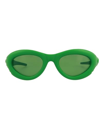 Bottega Veneta Women's Unapologetic Oval Sunglasses, Green, One Size