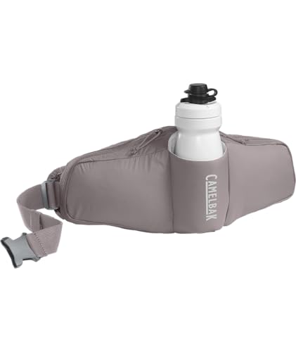 CamelBak Podium Flow 2 - Riñonera para Ciclismo de montaña, Ciclismo de Grava, Contiene Botella de Bicicleta Podium Dirt Series de 21 onzas, Paloma Morada