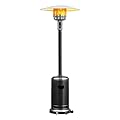 Giantex Patio Heaters for Outdoor Use, 50,000 BTU Propane Outdoor Heaters with Wheels, Outdoor Heat Lamp with Trip-over Protection & CSA Certified for Commercial and Household (Black)