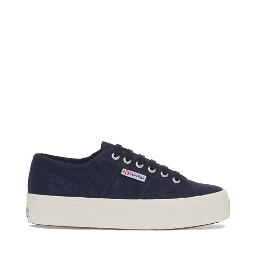 Image of Superga 2740 Platform Sneakers for Men and Women - Iconic Italian Men's and Women's Tennis Shoes with Breathable Canvas Upper, Non Slip Rubber Sole