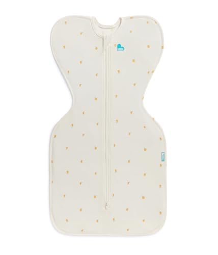 Image of Love to Dream Swaddle UP, Silky-Lux 1.0 TOG, Luxurious 100% Viscose from Bamboo, Allow Baby to Sleep in Their Preferred Arms Up Position, Snug Fit Calms Moro Reflex, Newborn 5-8.5 lbs, Cream Lemons