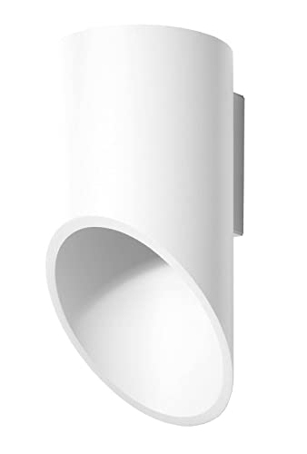 Applique en aluminium blanc double faisceau SOLLUX Penne 20 au design geometrique épuré