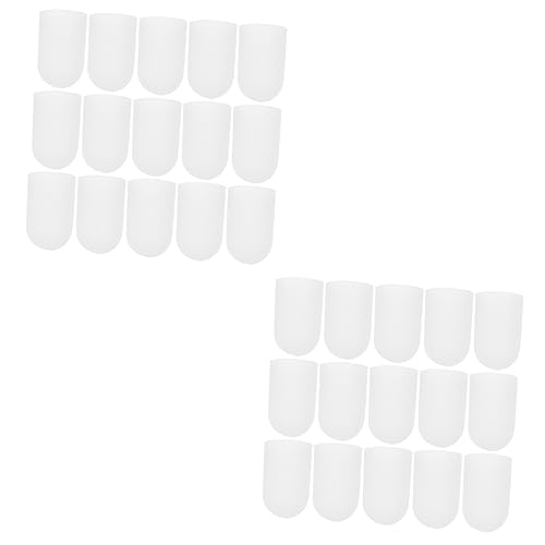 Healeved 2sets Finger Protector Gloves Finger Support Protector Heatproof Non-Slip Ideal for Sports Activities 20pcs*2