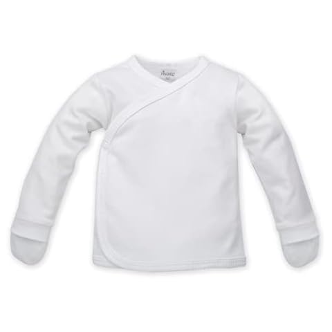 Pinokio - White - Chaqueta de bebé recién nacido con manoplas Cover