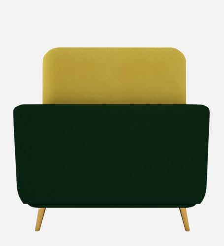 Image of Modern Sofa, 1 Seater with Decorative Cushions, Chesterfield Arm Three Seater for Living Room Guest Room Hotels & Office (1 Green and Yellow)
