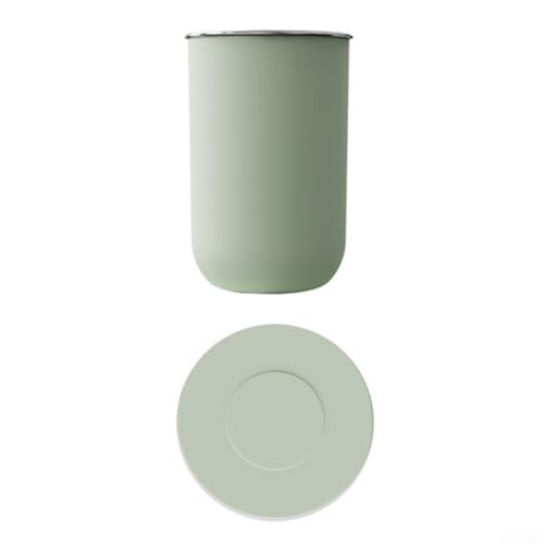 Vaso magnético para cepillo de dientes, 400-500 ml, acero inoxidable 304, taza de enjuague de baño con diseño de drenaje invertido y montaje en pared, sin taladrar para un almacenamiento higiénico