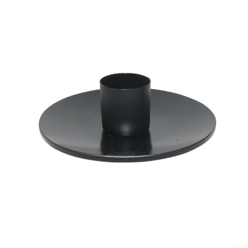 Elegante candelabro en material de hierro resistente, gran opción para eventos festivos (negro grande)