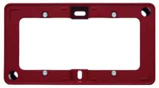 Boîtier double rouge brillant Q1 Arsys idéal pour dynamiser une cuisine moderne