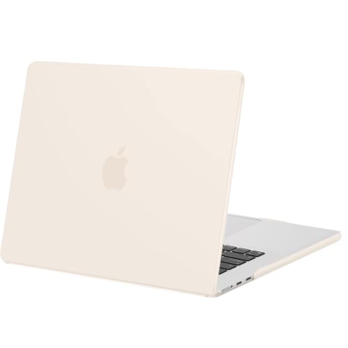 Image of MOSISO Compatible with MacBook Air 15 inch Case M5 M4 M3 M2 2026 2025-2023 | Model A3448 A3241 A3114 A2941, Scratch-Resistant Ultra-Thin Protective Hard Shell Case Cover, Beige
