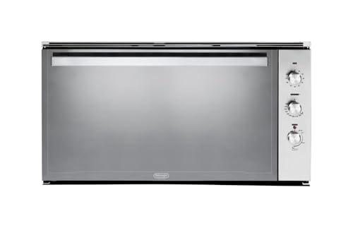 De'Longhi DLG 90 X Forno A Gas Termostatato, Statico, Acciaio Inox, 90 Cm, 83 Litri, Telai Laterali, Grill Elettrico, Linea Design, Doppio Vetro, Classe Energetica A