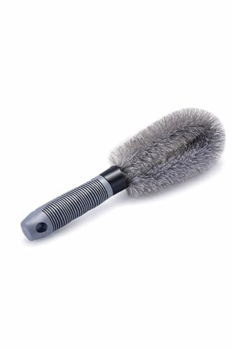 Image of Alloy Wheel Cleaning Brush - Soft Bristle Rim Brush | Scratch-Free Car Wheel Cleaner Tool | Ergonomic Handle for Alloy & Spoke Cleaning