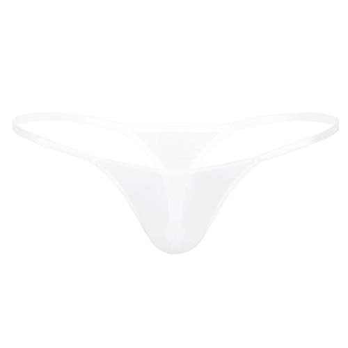 YiZYiF Men's Sexy Pearl Massage G-String Thongs Underwear Low Rise Lingerie Micro Panties2