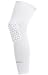 COOLOMG Pad Crashproof Basketball Leg Knee Long Sleeve Protector Gear, White, X-Small (One Piece)