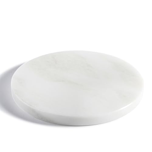 Tabla de Cortar Redonda de Mármol Natural 10 pulgadas miniatura 1