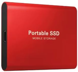 Generic 2TB Mini SSD Hard Drive SSD 2.5-Inch Portable Smart Electronics for Laptops and Mobile Phones - Red