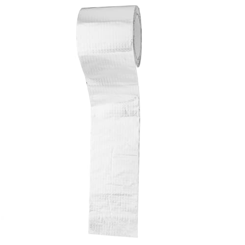 STAHAD Butyl Waterproof Sealant Tape Self-Adhesive Aluminum Foil Tape 1.0mm Thick 10cm X 5m for Roof, Wall, Pipe Leak Repair and Heavy-Duty Industrial Sealing