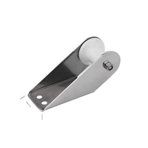 Rouleau d'ancrage pour bateau en acier inox 316 avec réas blanc