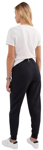 TOMMY HILFIGER Coleção feminina de moletom lisa com ajuste relaxado 2025, Desert Sky Navy., PP