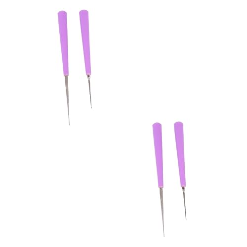 Sewroro 2sets Bead Hole Punch Bead Reamer for Craft Beading Tools Wire Jewelry Making Pearl Hole Punch Set 2pcs*2