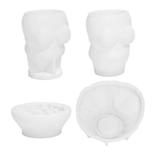 Moldes de Navidad – Moldes de resina de silicona | Moldes de silicona para resina | Moldes de resina | 4 moldes de silicona para hogueras familiares de muñeco de nieve | Moldes de hornear de Navidad