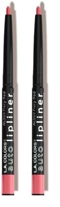 L.A. COLORS Auto Lipliner Pencil, Pinky CAL565 (Pack of 2)