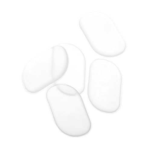 FOMIYES 5Pcs Transparent Silicone Makeup Sponge Non Absorbing Foundation Applicators for Precise Application for Makeup Artists and Beauty Enthusiasts Easy to Clean