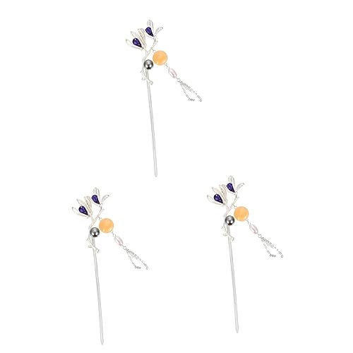 Épingles à cheveux avec fleur de magnolia au fini rétro et chic FRCOLOR