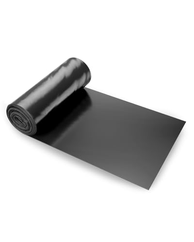 VEVOR Telo di Plastica 0,1mm, Barriera al Vapore per Intercapedine 0,91 m x 15,24 m, Telo in Polietilene per Giardino Resistente, Plastica Costruzione, Telo per Fornitura di Plastica Agricola Nero
