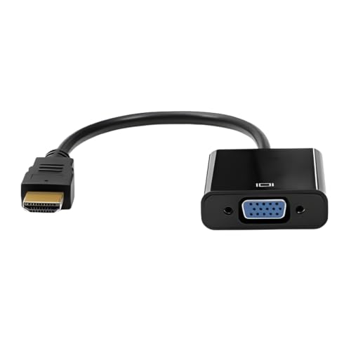 PlusCable Cabo Adaptador de video HDMI Macho para VGA Femea ADP-HDMIVGA10BK