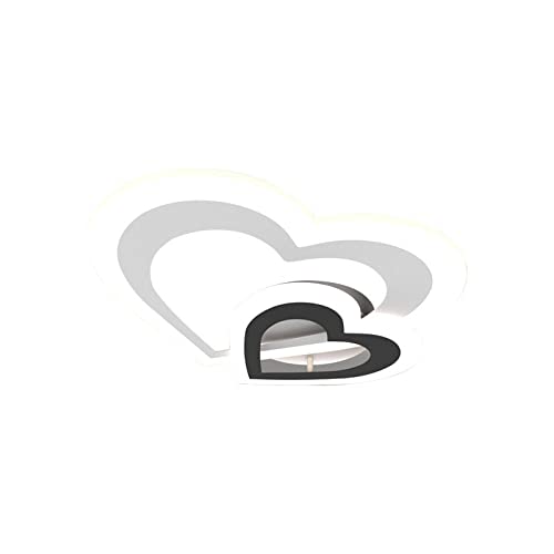 Plafonnier en forme de coeur avec lampes intégrées modernes dimmables