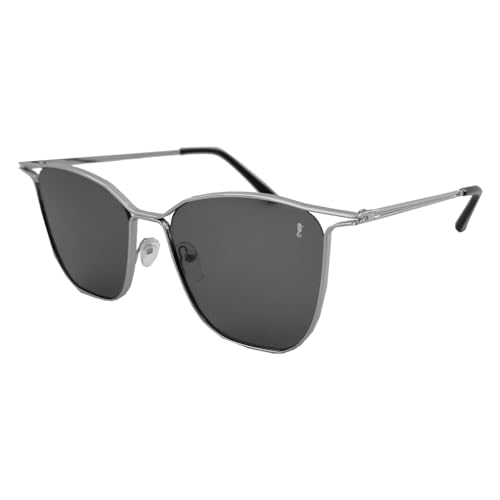 Óculos de Sol Feminino Proteção UV Polo Marine M-HT23 + Case (Preto - Silver)